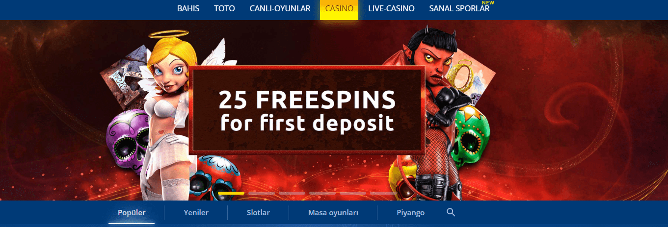 mostbet casinonun ana sayfası